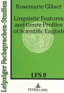 Title: Linguistic Features and Genre Profiles of Scientific English