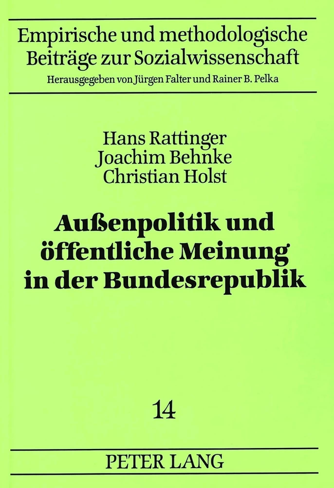 Titel: Außenpolitik und öffentliche Meinung in der Bundesrepublik