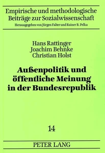 Title: Außenpolitik und öffentliche Meinung in der Bundesrepublik