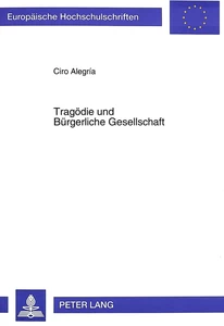 Title: Tragödie und Bürgerliche Gesellschaft