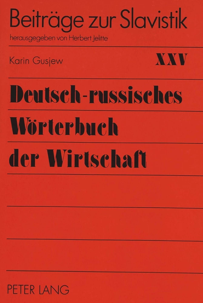 Titel: Deutsch-russisches Wörterbuch der Wirtschaft