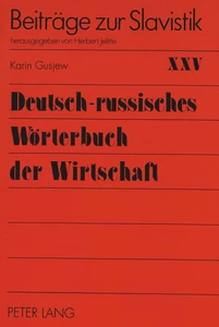 Title: Deutsch-russisches Wörterbuch der Wirtschaft