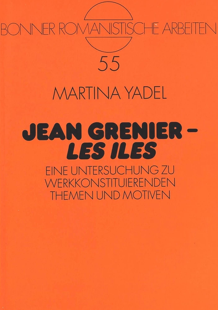 Titel: Jean Grenier - «Les Iles»