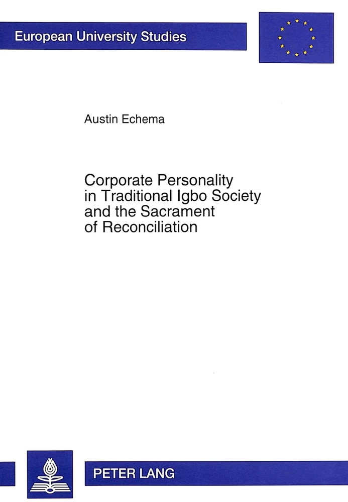 Title: Corporate Personality in Traditional Igbo Society and the Sacrament of Reconciliation
