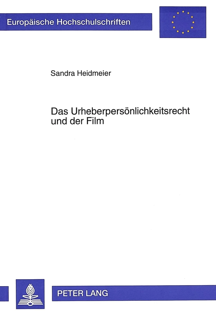 Title: Das Urheberpersönlichkeitsrecht und der Film