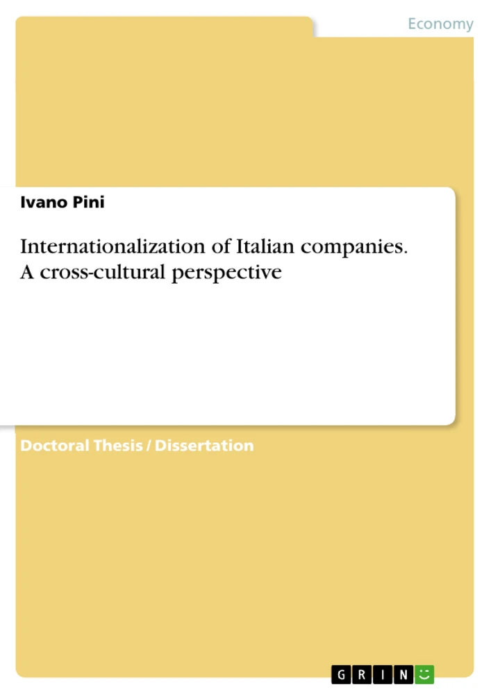 Titel: Internationalization of Italian companies. A cross-cultural perspective