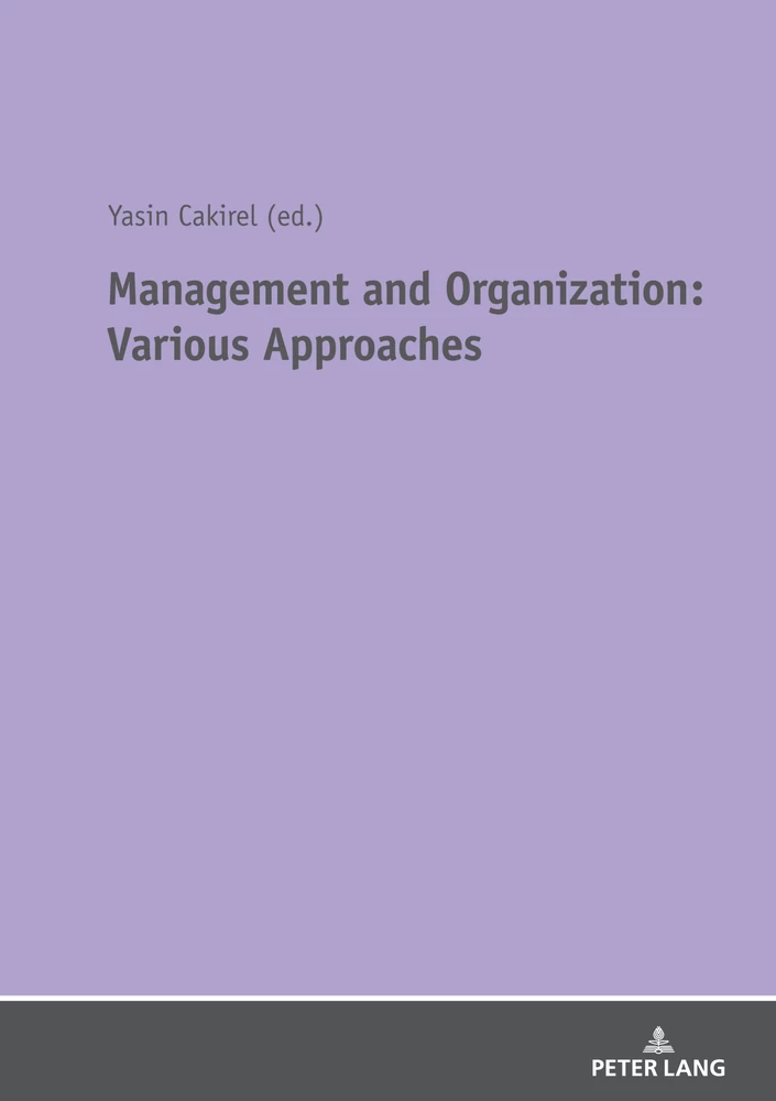 Title: Management and Organization: Various Approaches