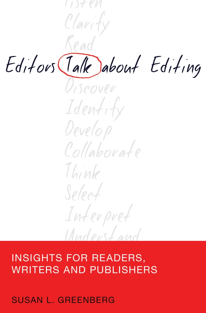 Title: Editors Talk about Editing