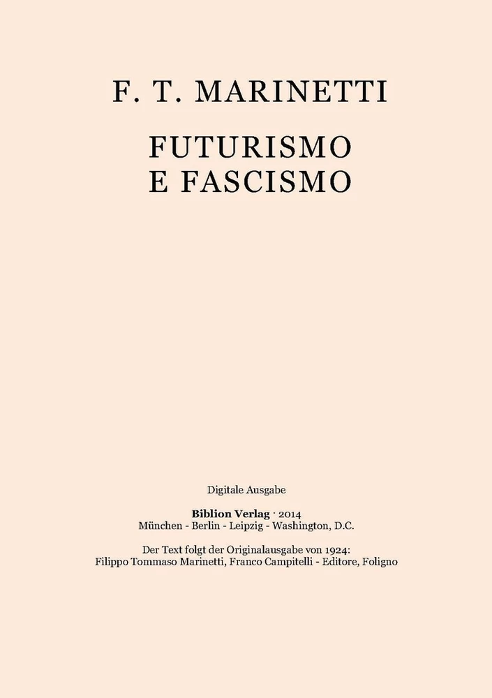 Title: Futurismo e fascismo