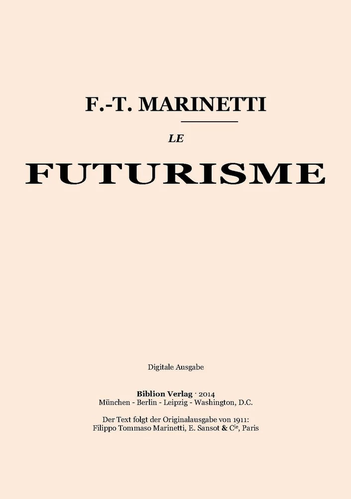Title: Le futurisme