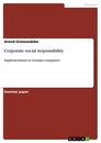 Titre: Corporate social responsibility