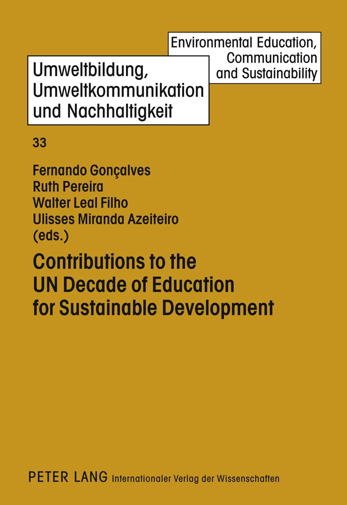 Title: Contributions to the UN Decade of Education for Sustainable Development