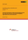 Title: Automatic Classification of Non-Functional Requirements From App Store Reviews. Reviewing and Applying Approaches From Current Research