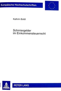 Title: Schmiergelder im Einkommensteuerrecht