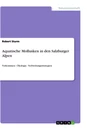 Title: Aquatische Mollusken in den Salzburger Alpen