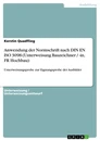 Title: Anwendung der Normschrift nach DIN EN ISO 3098 (Unterweisung Bauzeichner / -in, FR Hochbau)
