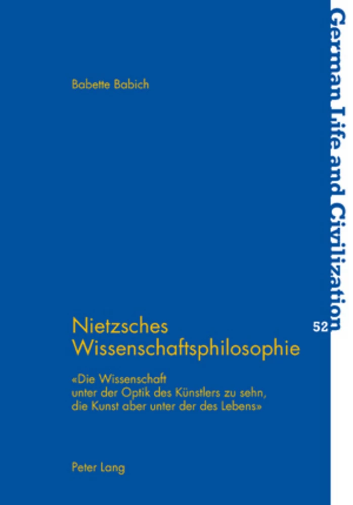 Title: Nietzsches Wissenschaftsphilosophie