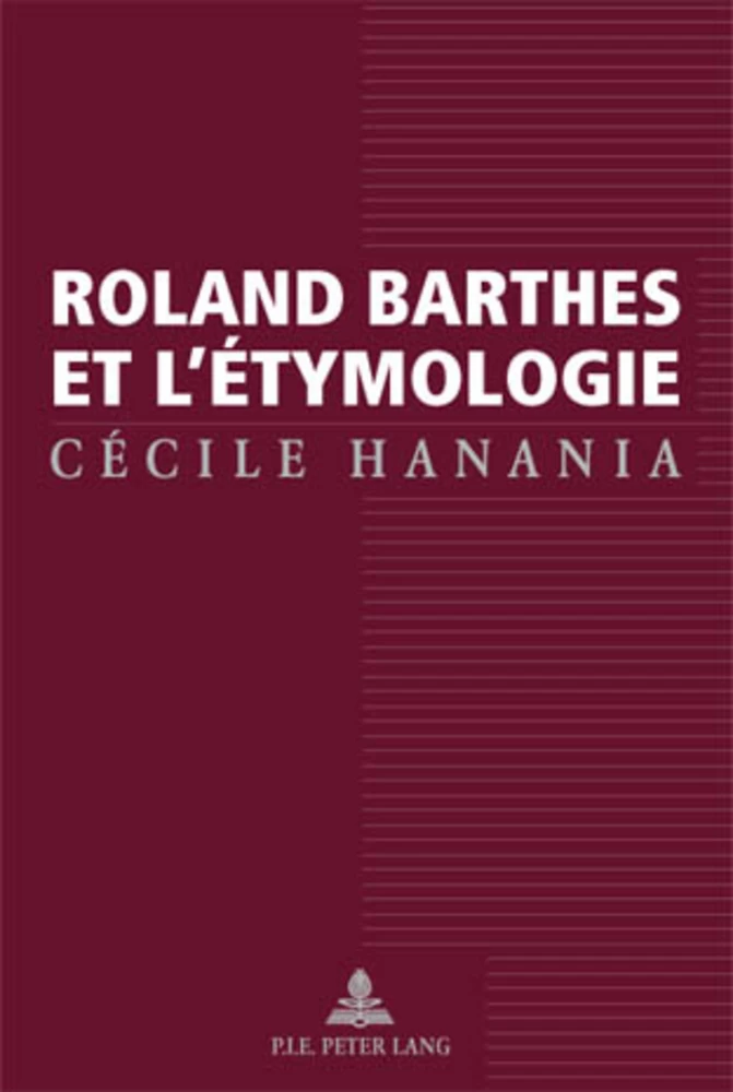 Title: Roland Barthes et l'étymologie