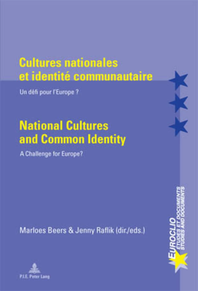 Titre: Cultures nationales et identité communautaire / National Cultures and Common Identity