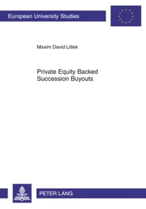 Title: Private Equity Backed Succession Buyouts