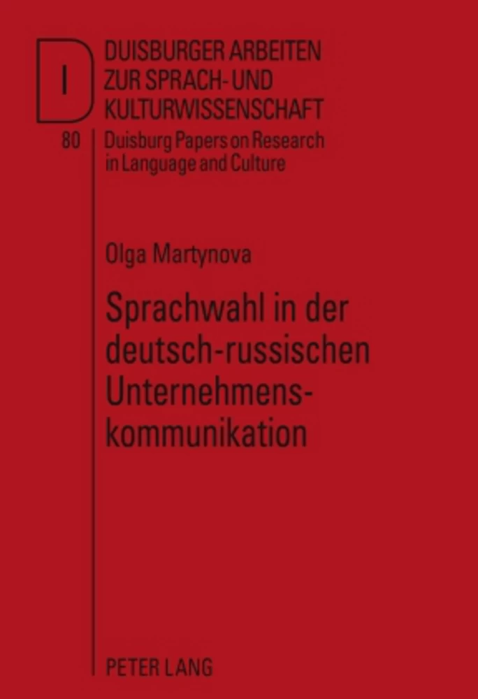Titel: Sprachwahl in der deutsch-russischen Unternehmenskommunikation