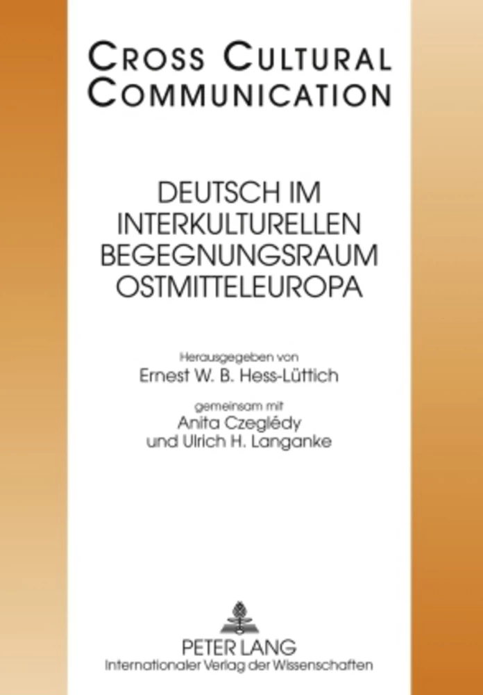 Titel: Deutsch im interkulturellen Begegnungsraum Ostmitteleuropa