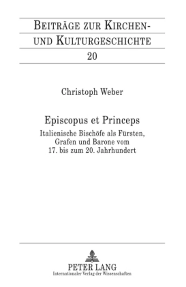 Titel: Episcopus et Princeps