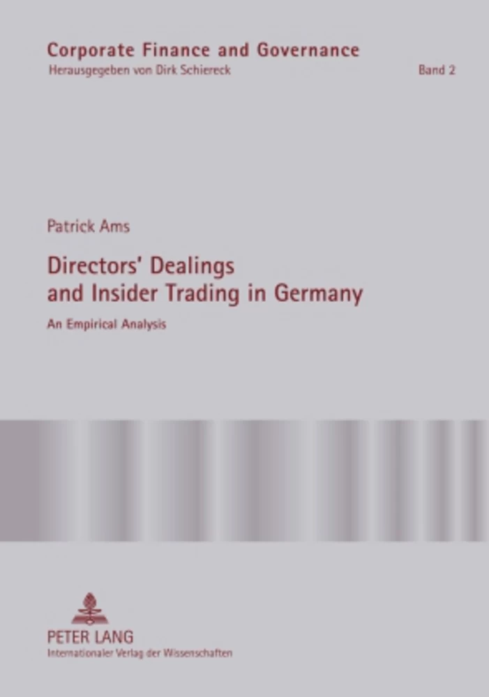 Title: Directors’ Dealings and Insider Trading in Germany