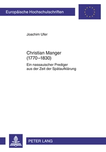Title: Christian Manger (1770-1830)