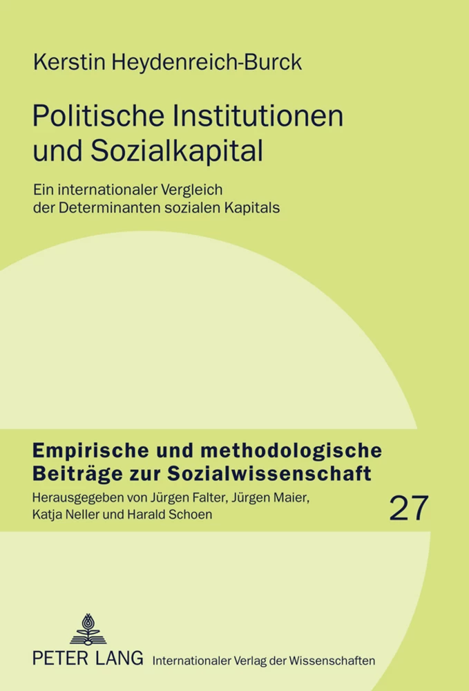 Titel: Politische Institutionen und Sozialkapital
