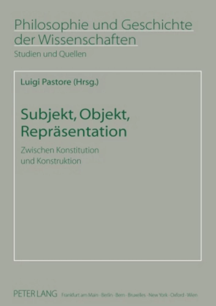 Title: Subjekt, Objekt, Repräsentation
