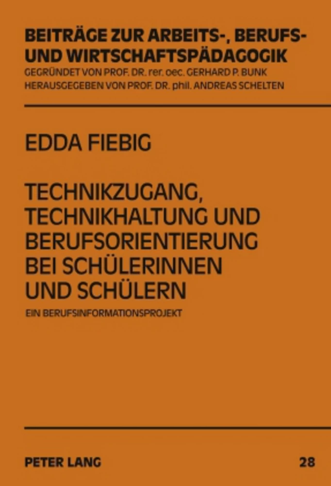 Titel: Technikzugang, Technikhaltung und Berufsorientierung bei Schülerinnen und Schülern