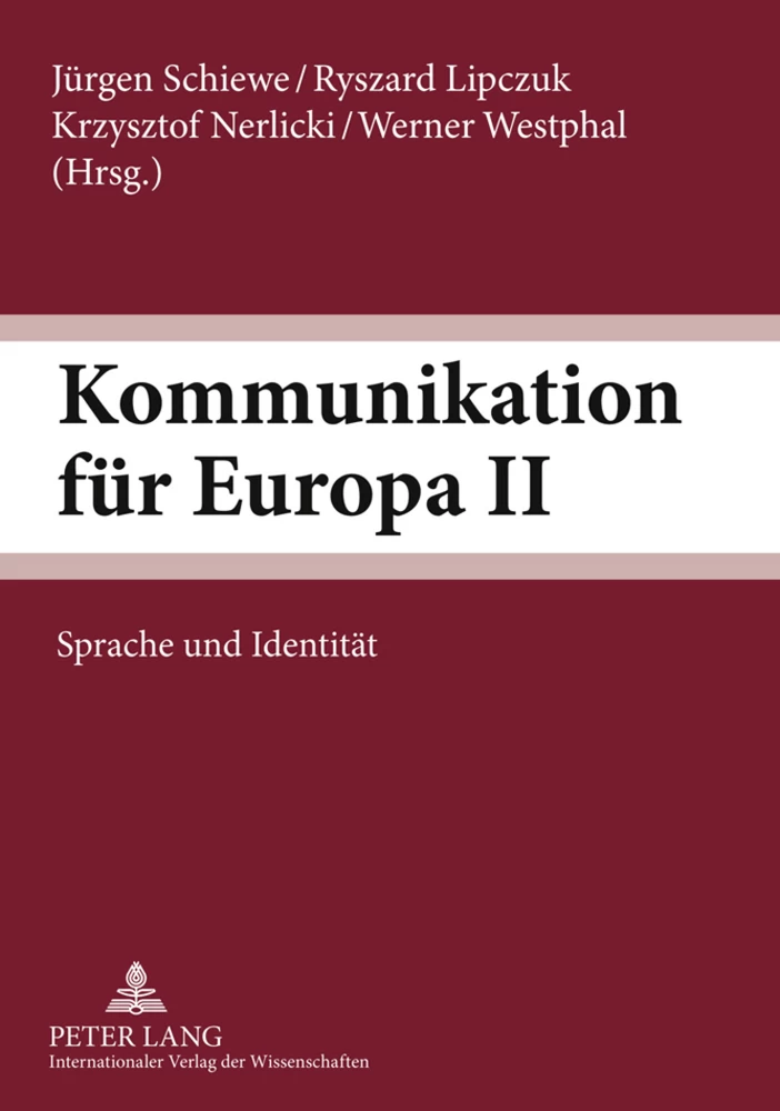 Titel: Kommunikation für Europa II