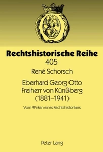 Title: Eberhard Georg Otto Freiherr von Künßberg (1881-1941)