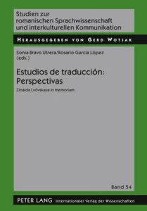 Title: Estudios de traducción: Perspectivas
