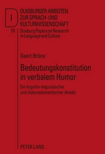 Titel: Bedeutungskonstitution in verbalem Humor