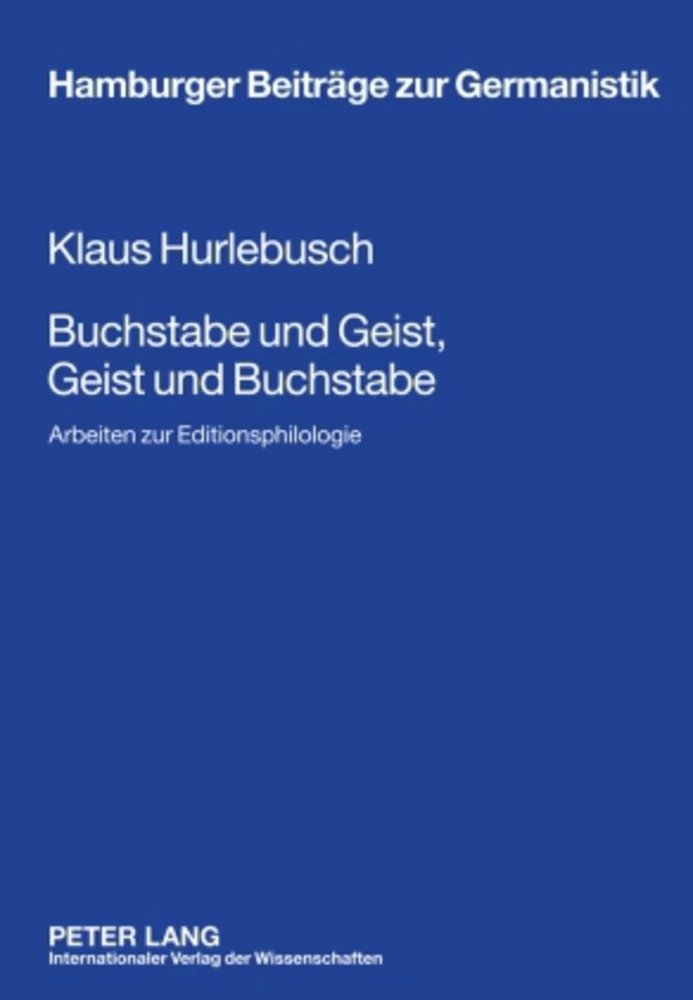 Title: Buchstabe und Geist, Geist und Buchstabe