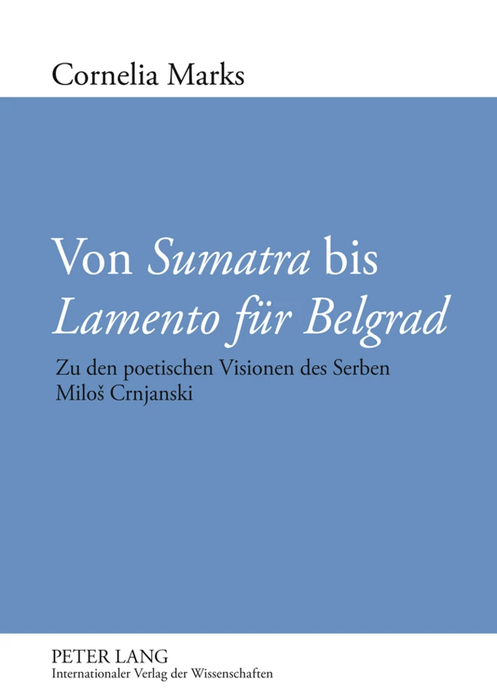 Title: Von «Sumatra» bis «Lamento für Belgrad»