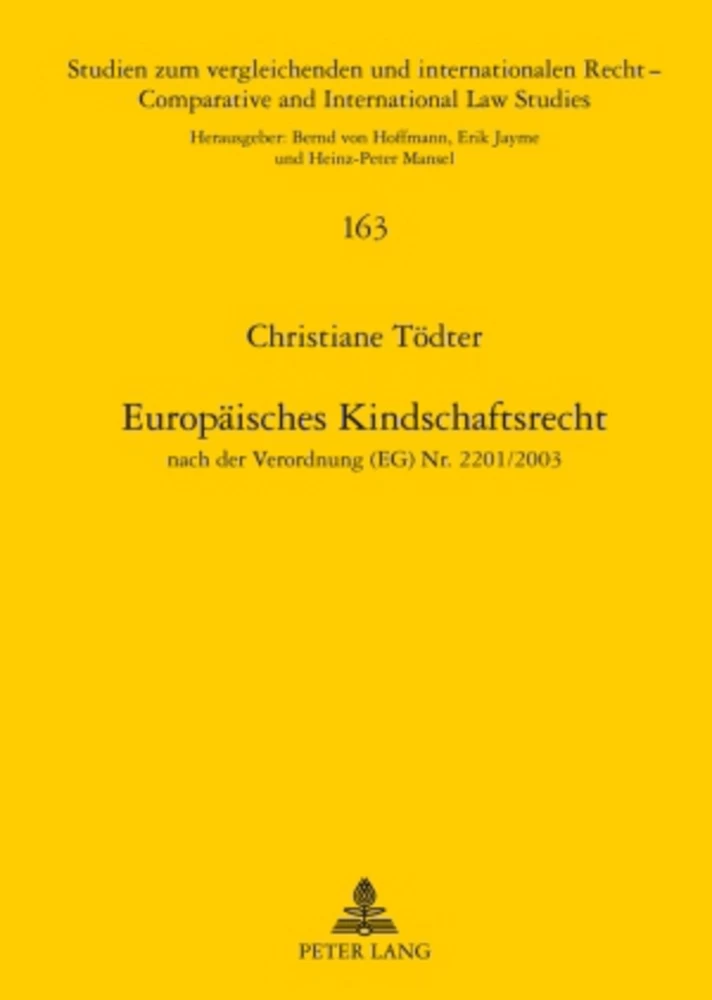 Title: Europäisches Kindschaftsrecht