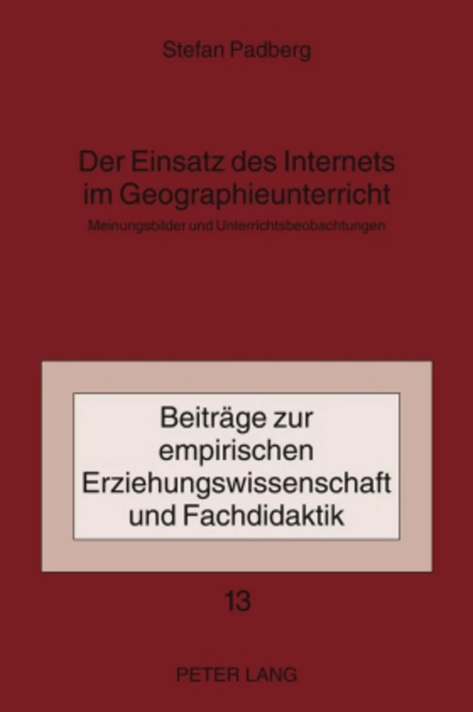 Title: Der Einsatz des Internets im Geographieunterricht