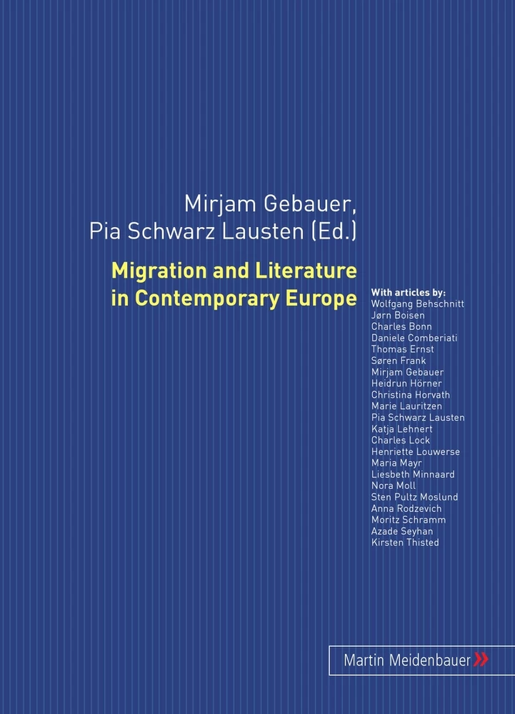 Title: Migration and Literature in Contemporary Europe