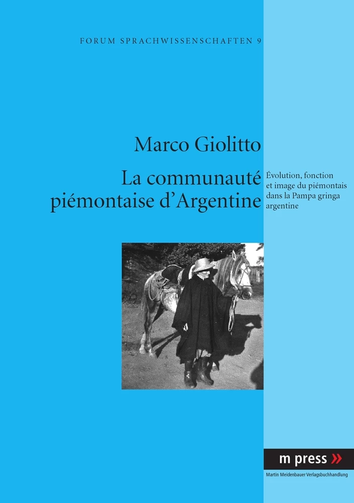 Titre: La communauté piémontaise d'Argentine