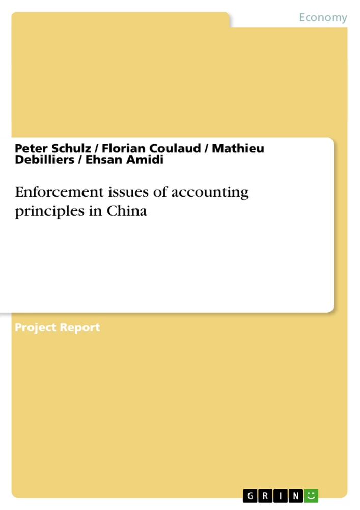Titel: Enforcement issues of accounting principles in China