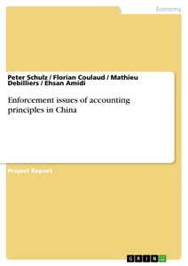 Title: Enforcement issues of accounting principles in China
