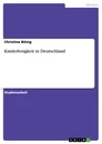 Title: Kinderlosigkeit in Deutschland