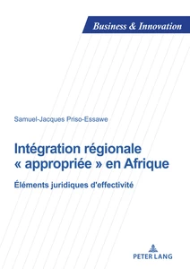 Titre: Intégration régionale « appropriée » en Afrique