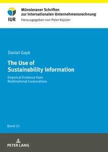 Titre: The Use of Sustainability Information