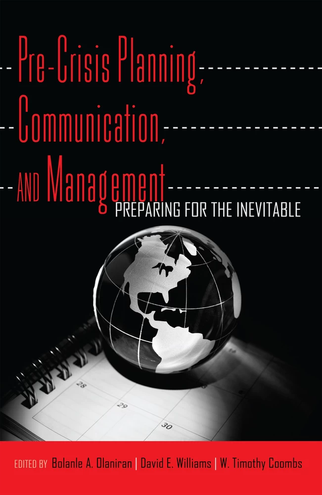 Title: Pre-Crisis Planning, Communication, and Management