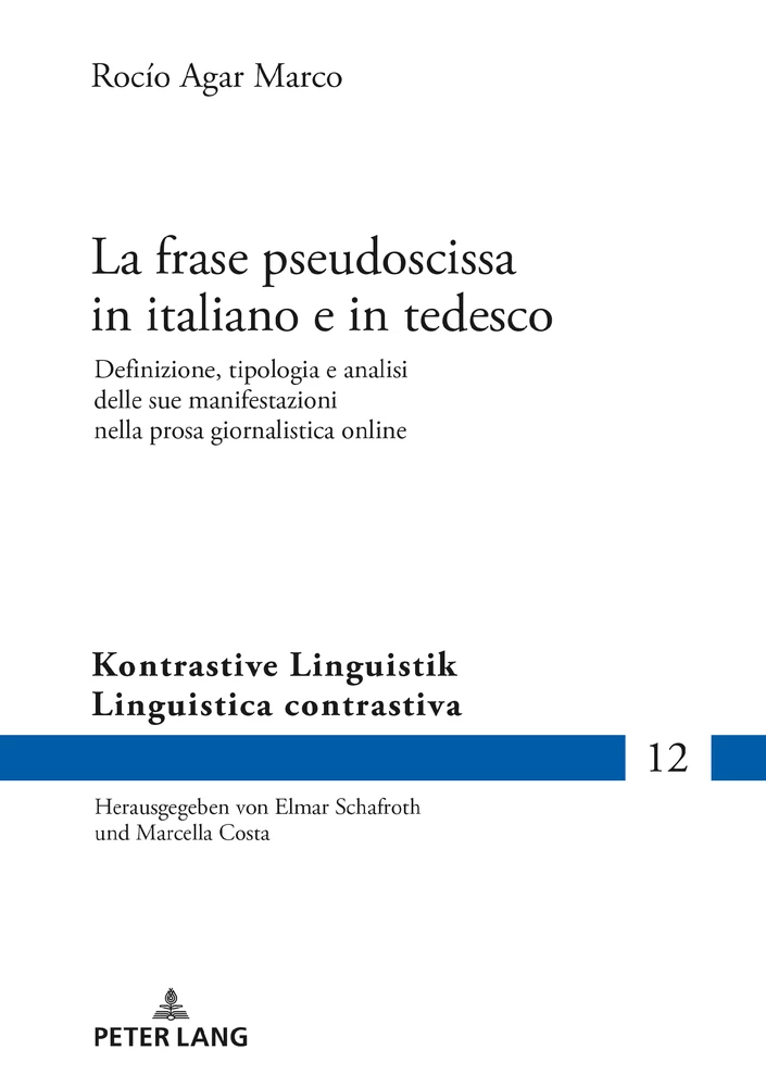 Title: La frase pseudoscissa in italiano e in tedesco