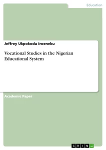Titel: Vocational Studies in the Nigerian Educational System